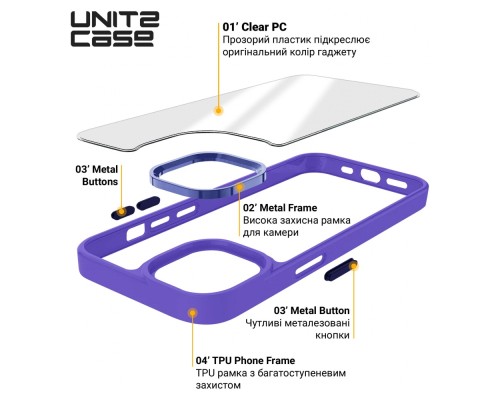Чохол до мобільного телефона Armorstandart UNIT2 Apple iPhone 14 Lavander (ARM69942)