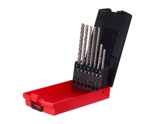 Набір бурів Milwaukee MX4 SDS+ 5.5 / 6 x 115 мм, 5 / 5.5 / 6 / 8 / 10 x 165 мм (4932478627)