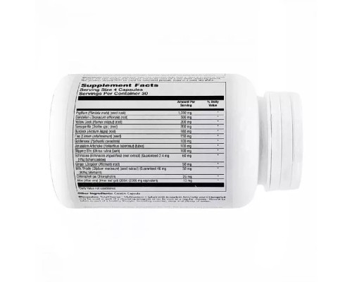 Трави Solaray Повне очищення організму, Total Cleanse Multisystem, 120 капсул (SOR-08370)