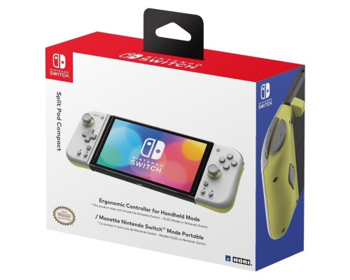 Геймпад Hori Split Pad Compact (Light Grey x Yellow) for Nintendo (NSW-373U)