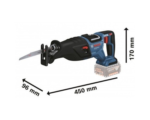 Шабельна пила Bosch GSA 185-LI, 18 В, пропил 230мм, хід 28мм (без АКБ та ЗП) (0.601.6C0.020)