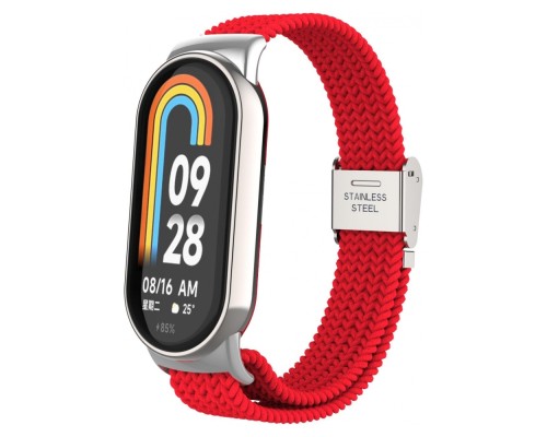 Ремінець до фітнес браслета Armorstandart Braided Solo Loop для Xiaomi Mi Band 8 Red (ARM69927)