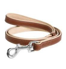 Повідок для собак WAUDOG Soft M-XXL Ш 25 мм Д 122 см коричневий (7259)