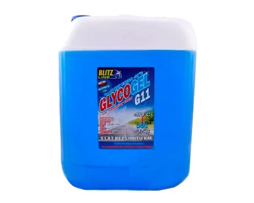 Антифриз BioLine Poland Glycogel G11 ready-mix -37°C син, 10л (175523)
