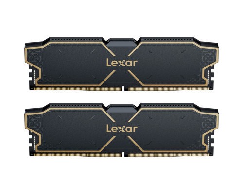 Модуль пам'яті для комп'ютера DDR5 32GB (2x16GB) 6000 MHz Thor Black Lexar (LD5U16G60C32LG-RGD)