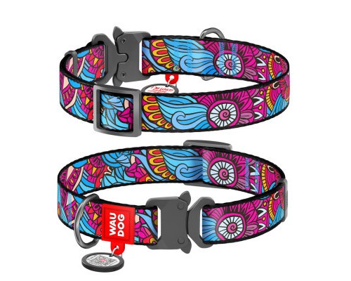 Нашийник для тварин WAUDOG Nylon з QR-паспортом 