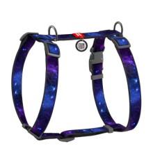 Шлея для собак WAUDOG Nylon анатомічна H-подібна з QR-паспортом 