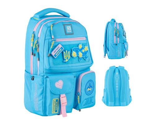 Рюкзак шкільний Kite Education teens 2587M-6 Be Ukraine (K24-2587M-6)