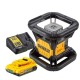 Лазерний нівелір DeWALT ротаційний, 18В XR Li-Ion, червоний промінь, 4.5 кг, 2Ah, ЗУ, кейс (DCE074D1R)
