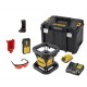 Лазерний нівелір DeWALT ротаційний, 18В XR Li-Ion, червоний промінь, 4.5 кг, 2Ah, ЗУ, кейс (DCE074D1R)