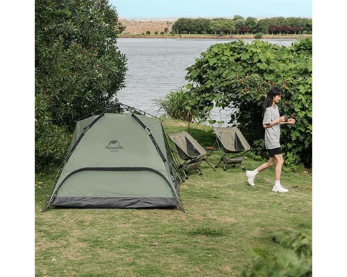 Намет Naturehike тримісний автоматичний NH21ZP008 темно-зелений (6976023922336)