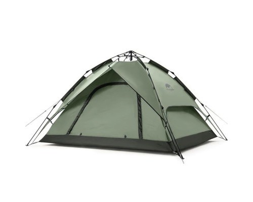 Намет Naturehike тримісний автоматичний NH21ZP008 темно-зелений (6976023922336)