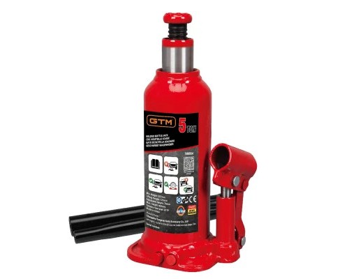 Домкрат GTM гідравлічний пляшковий 5т (216-41З мм) (Т90504)