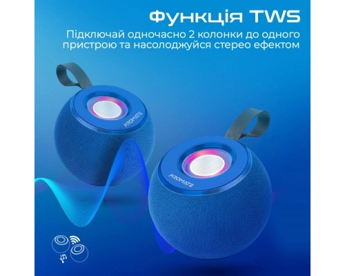 Акустична система Promate Juggler Blue (juggler.blue) 
