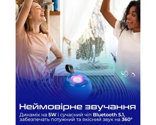 Акустична система Promate Juggler Blue (juggler.blue) 