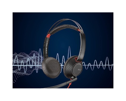 Навушники Poly Blackwire 5220 USB-A/USB-C 3.5 мм Black (8X231AA)