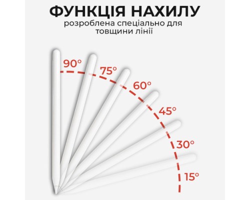 Стилус AirOn AirSens with charging case white for iPad (6126755813229)