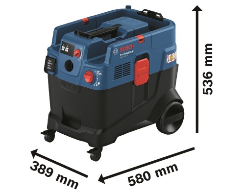 Пилосос будівельний Bosch GAS 400 A, 1200Вт, 240мБар, 40л, 14кг (0.601.9M0.020)