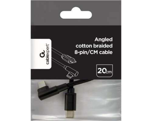 Дата кабель USB-C to Lightning 0,2m angle Cablexpert (CC-USB2-CMLML-0.2M) Дата кабель USB-C to Lightning 0,2m angle Cablexpert (CC-USB2-CMLML-0.2M)