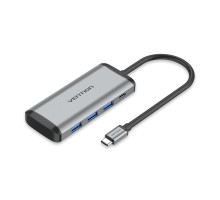 Концентратор Vention USB 3.1 Type-C to 3хUSB 3.0/TF/SD/PD 87W 6-in-1 (TGRHB)