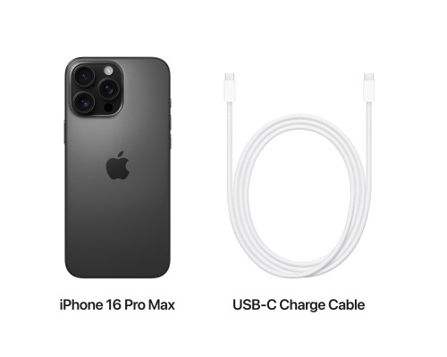 Мобільний телефон Apple iPhone 16 Pro Max 1TB Black Titanium (MYX43)