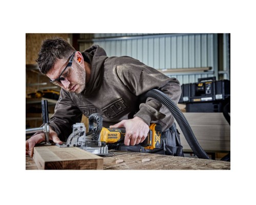 Фрезер DeWALT ламельний, XR Li-Ion 18 В, 8000 об/хв, фрези 102 мм, TSTAK (без АКБ та ЗП) (DCW682NT)