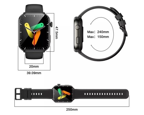 Смарт-годинник Blackview R60 Black (6931548318699)