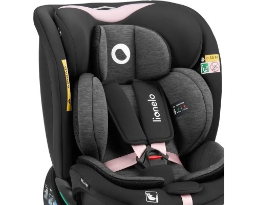 Автокрісло Lionelo Navy I-Size Black Pink (LO-NAVY I-SIZE BLACK PINK)