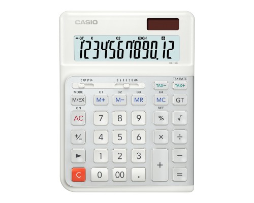Калькулятор Casio DE-12E-WE-WA-E, білий (CALC-CAS-DE-12E-WE-W)