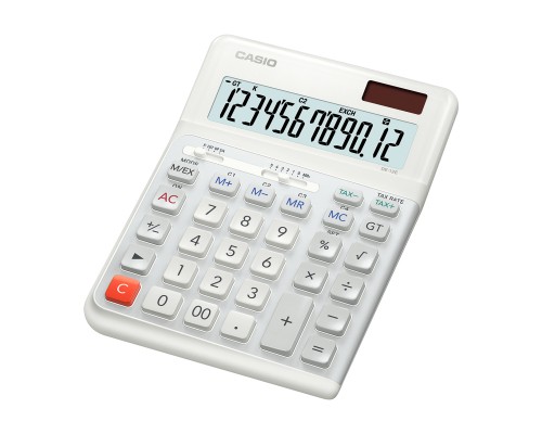 Калькулятор Casio DE-12E-WE-WA-E, білий (CALC-CAS-DE-12E-WE-W)