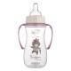 Пляшечка для годування Canpol babies PP Easystart Bonjour Paris антиколікова з широким отвором та ручками 300 м рожева (35/241_pin)