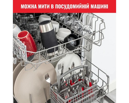 Термокружка Tefal Travel Mug Classic, 360мл, нержавіюча сталь, чорний (N2020210)