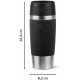 Термокружка Tefal Travel Mug Classic, 360мл, нержавіюча сталь, чорний (N2020210)