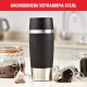 Термокружка Tefal Travel Mug Classic, 360мл, нержавіюча сталь, чорний (N2020210)