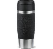 Термокружка Tefal Travel Mug Classic, 360мл, нержавіюча сталь, чорний (N2020210)