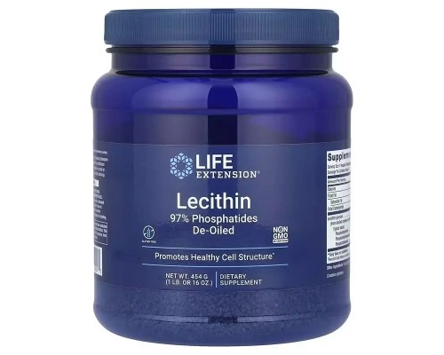 Амінокислота Life Extension Лецитин, Lecithin, 454 г (LEX-02016)