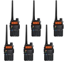 Портативна рація Baofeng UV-5R Black Six Pack комплект 6 шт (2200000758965)