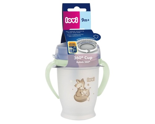 Поїльник-непроливайка Lovi 360 250 мл Night&Day Fox (1/611)