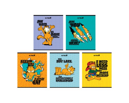 Зошит Kite Garfield, 24 аркуші, клітинка (GF25-238)