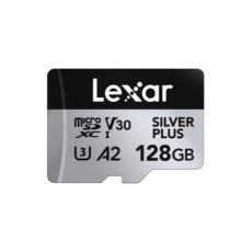 Карта пам'яті Lexar 128GB microSDXC class 10 UHS-I U3 V30 A2 Professional Silver (LMSSIPL128G-BNANG)