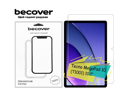Скло захисне BeCover Tecno MegaPad 10 (T1001) 10.1
