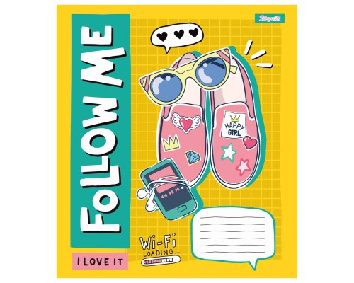 Зошит 1 вересня Follow me А5 12 аркушів коса лінія (767203)