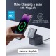 Зарядний пристрій Anker MagGo Wireless Charging Station 15W 3-in-1 Cube Black (Y1811G11)