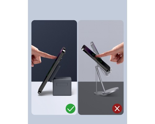 Зарядний пристрій Anker MagGo Wireless Charging Station 15W 3-in-1 Cube Black (Y1811G11)