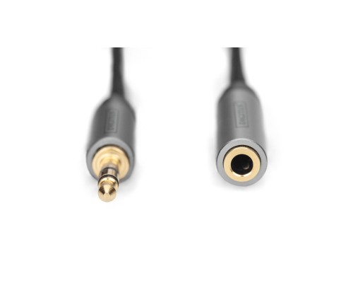 Кабель мультимедійний 3.5mm M to 3.5mm F 3.0m Digitus (DB-510210-030-S)