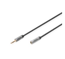 Кабель мультимедійний 3.5mm M to 3.5mm F 3.0m Digitus (DB-510210-030-S)