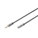 Кабель мультимедійний 3.5mm M to 3.5mm F 3.0m Digitus (DB-510210-030-S)