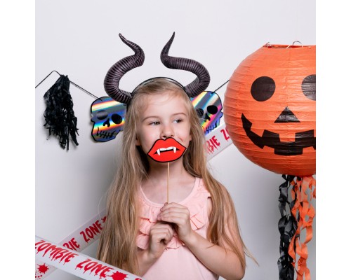 Дитячий обруч для волосся YES! Fun Хелловін Роги Малефісенти (973677)