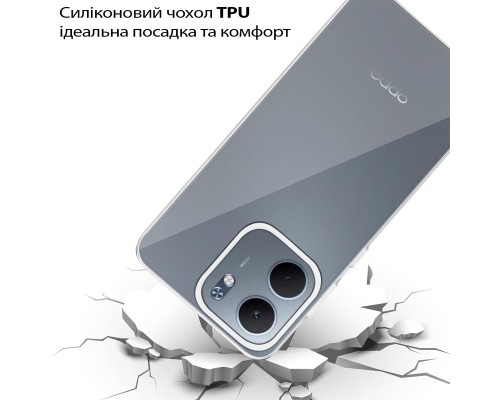 Чохол до мобільного телефона BeCover Silicone Oppo A5x 4G/5G Transparent (713789)