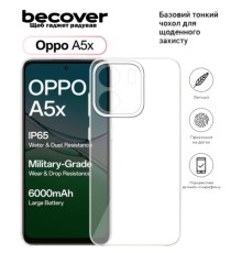 Чохол до мобільного телефона BeCover Silicone Oppo A5x 4G/5G Transparent (713789)